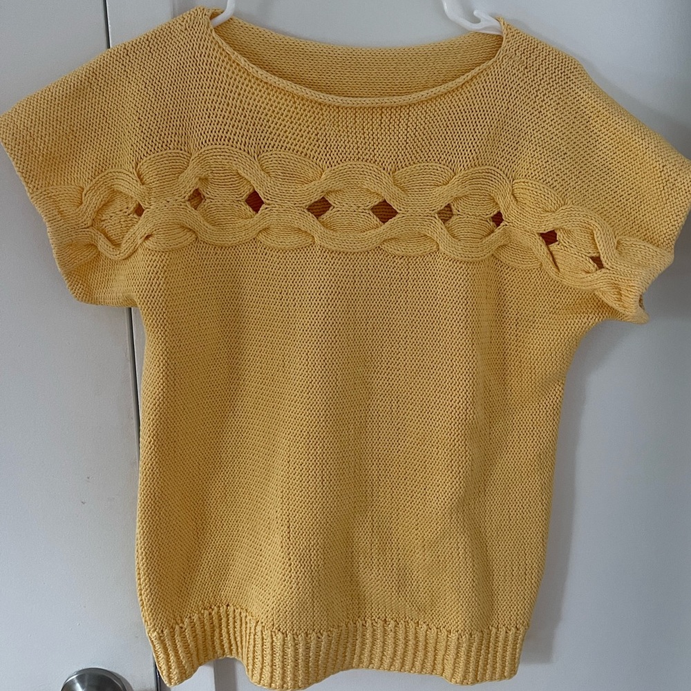 Yellow vintage knit sweater